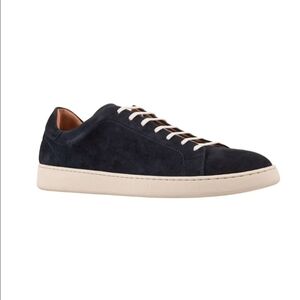 Cruza Tendencia Men's Navy US 12  Suede Leather Low Top Classic Chic Sneakers